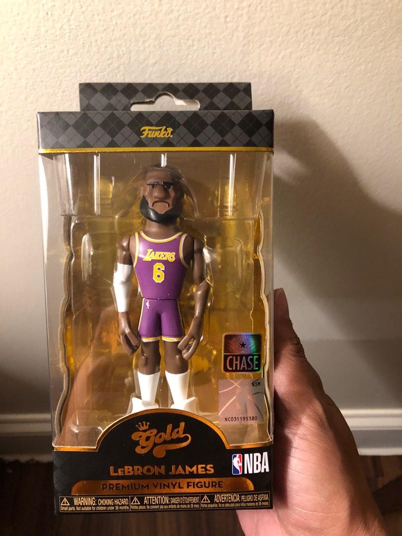 Lebron James LA Lakers GOLD Funko Pop! 12in Premium Vinyl Figure - Yellow  Jersey