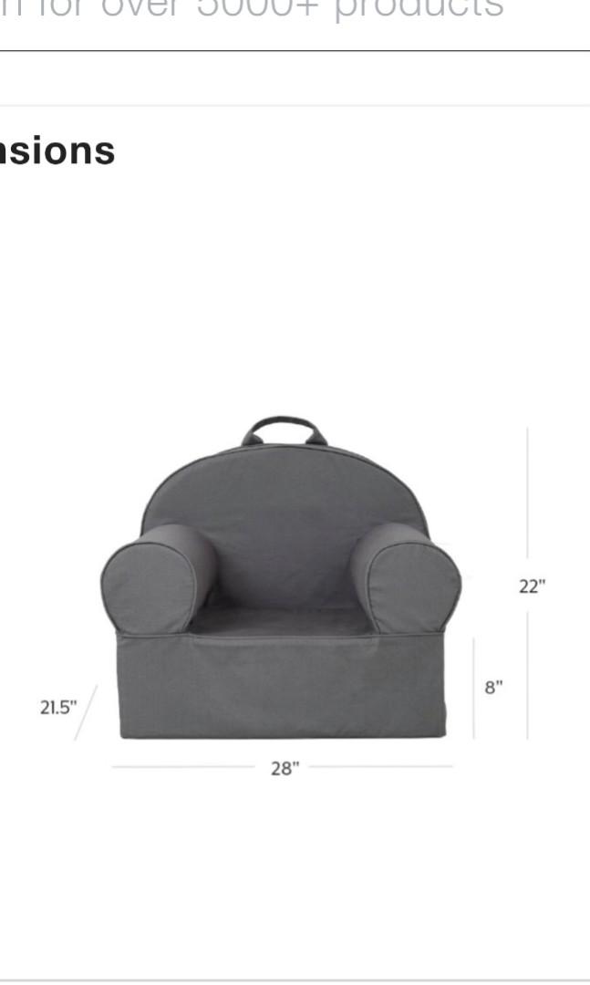 Crate & Barrel large navy nod chair kids sofa armchair, Furniture