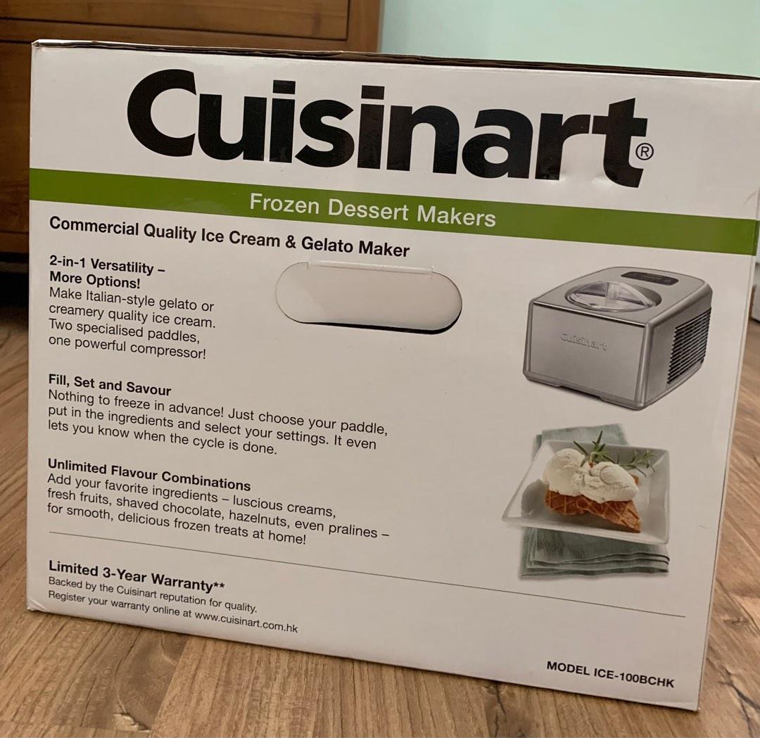 Cuisinart Model ICE100CHK Commercial Quality Ice Cream & Gelato Maker