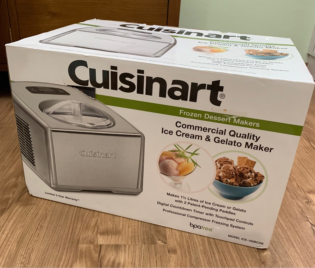 Cuisinart Model ICE100CHK Commercial Quality Ice Cream & Gelato Maker