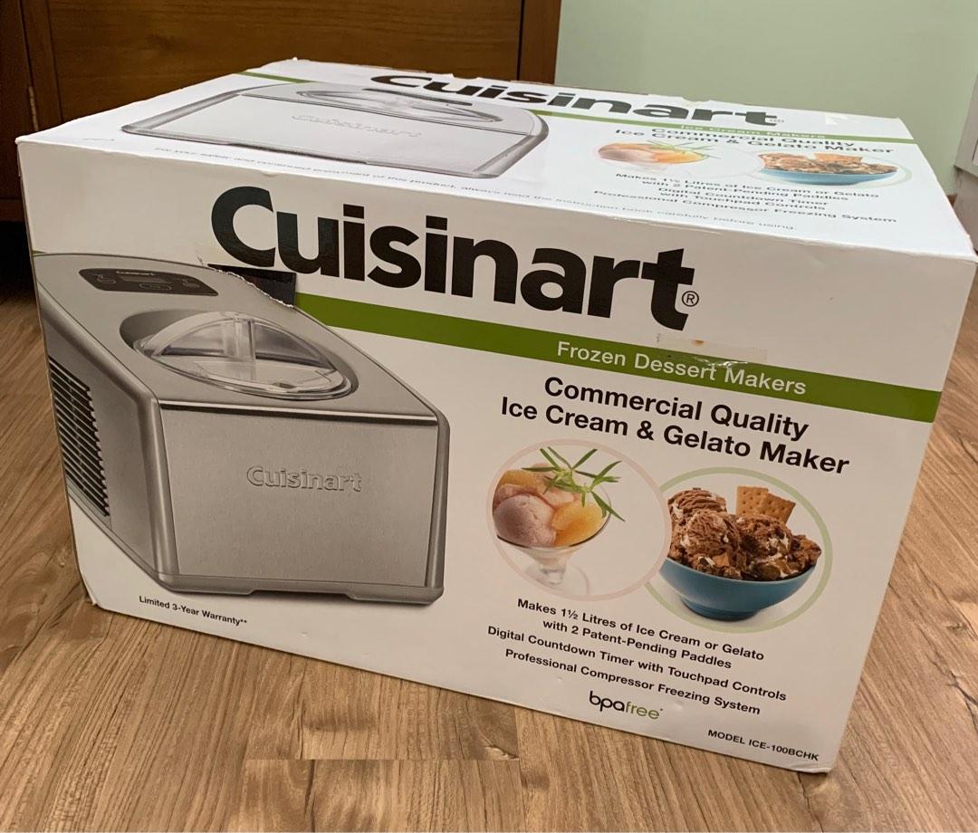 Cuisinart Model ICE100CHK Commercial Quality Ice Cream & Gelato Maker