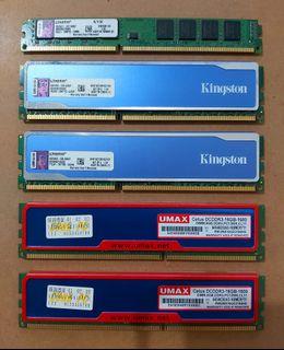 DDR3 Desktop RAM 1GB 2GB 4GB 8GB 1333MHz 1600MHz Memory
