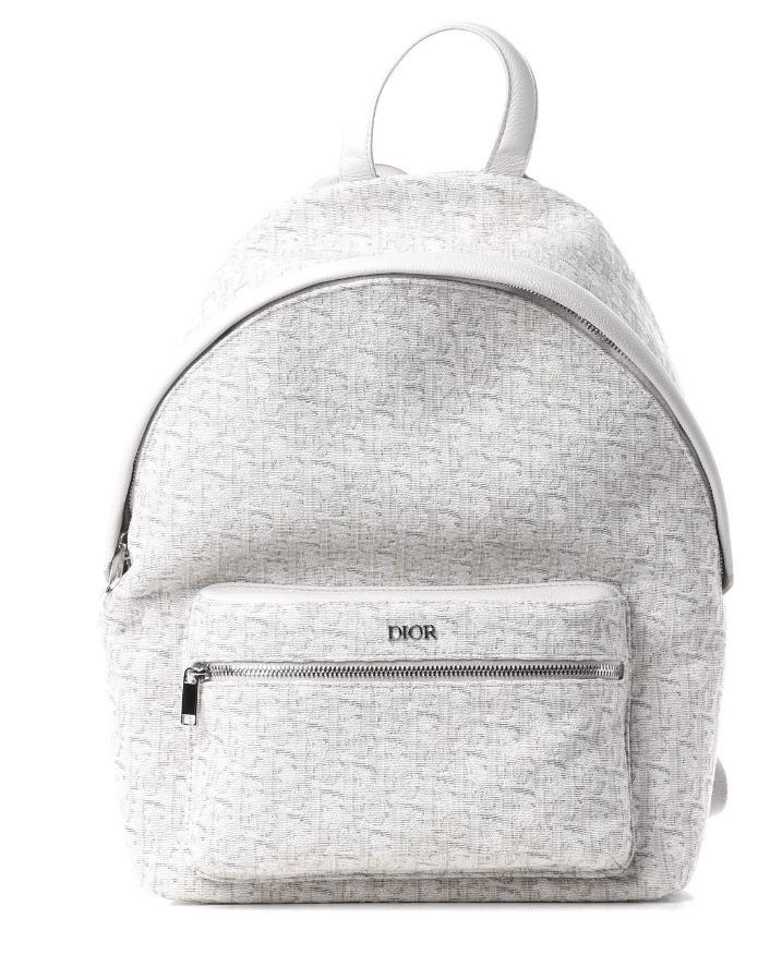 Rider Backpack Beige and Black Dior Oblique Jacquard