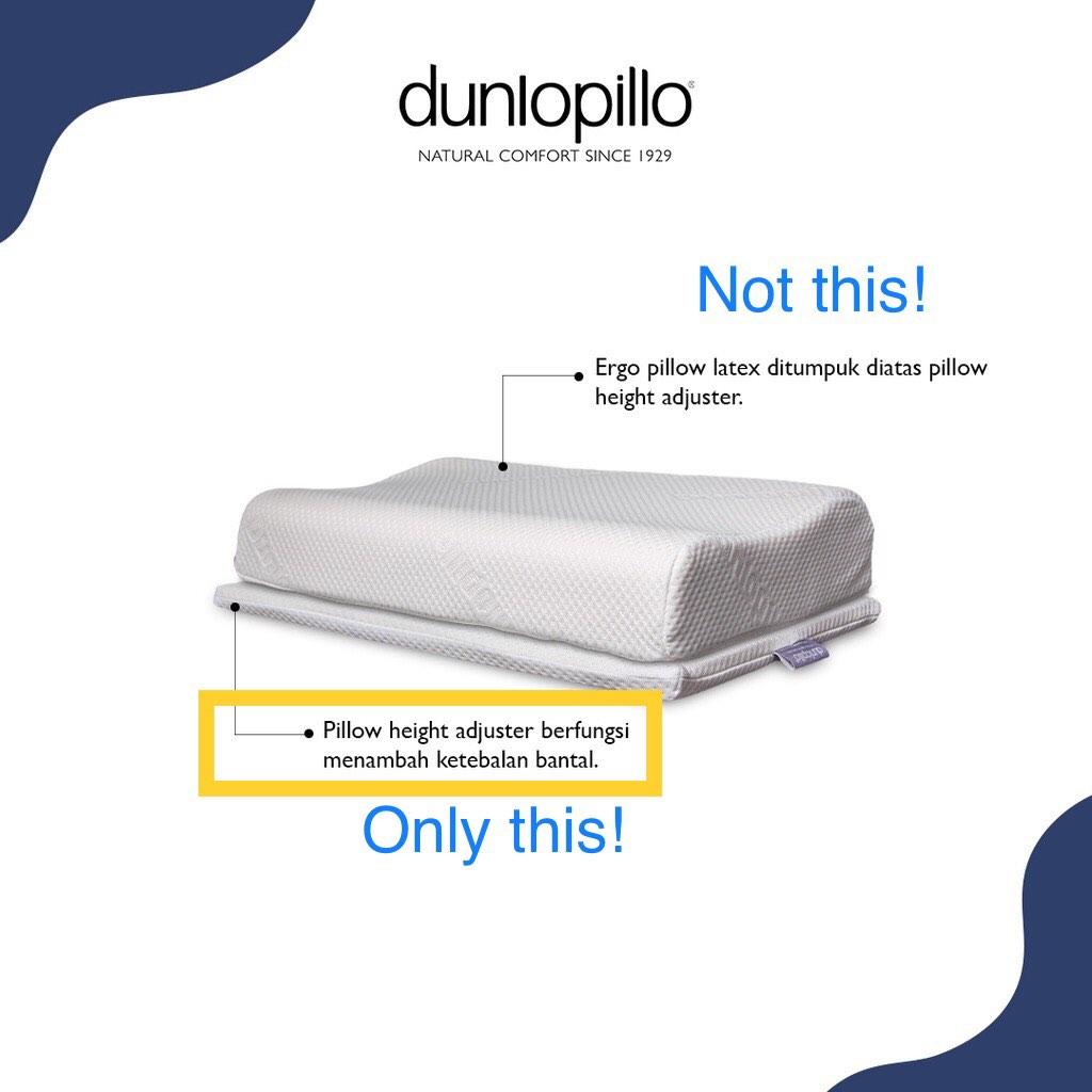 Dunlopillo Pillow Height Adjuster (Thick Increase Pillows) Latex