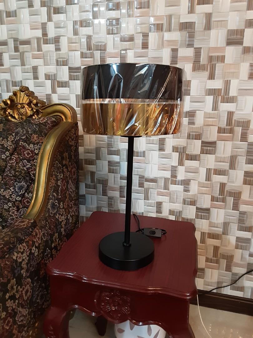 Elegant Lamp Shade (Category: Lighting) located in Cavite. Submitted by declutteringsalebyjen.ph (Listing ID 1186630169, Image 2). Description: Elegant Lamp Shade 1 pc AVAILABLE‼️ Brand New Material: Iron steel Color: Matte Black & Gold Sizes already posted, see attached last photo. Please allow slightly measuring deviation due to manual measurement. This lamp shade is great for adding a decorative touch on your side table. The price I posted for
