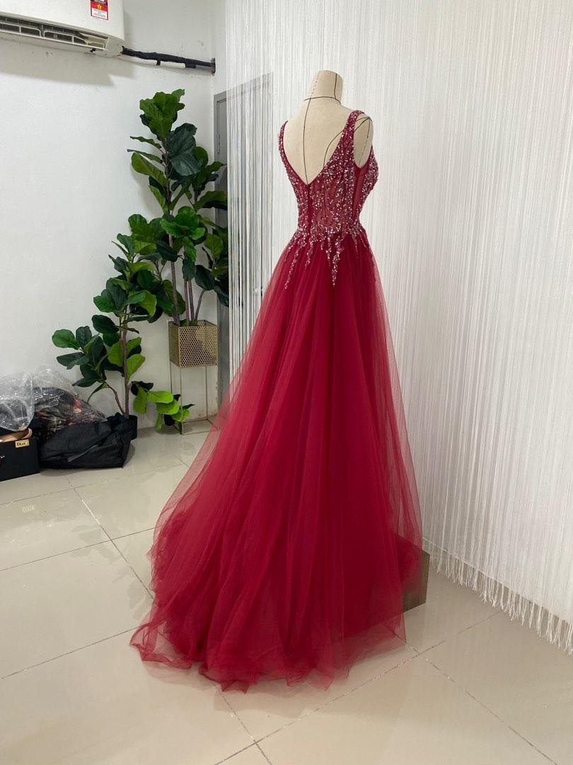 New Fancy Solid Gown For Women