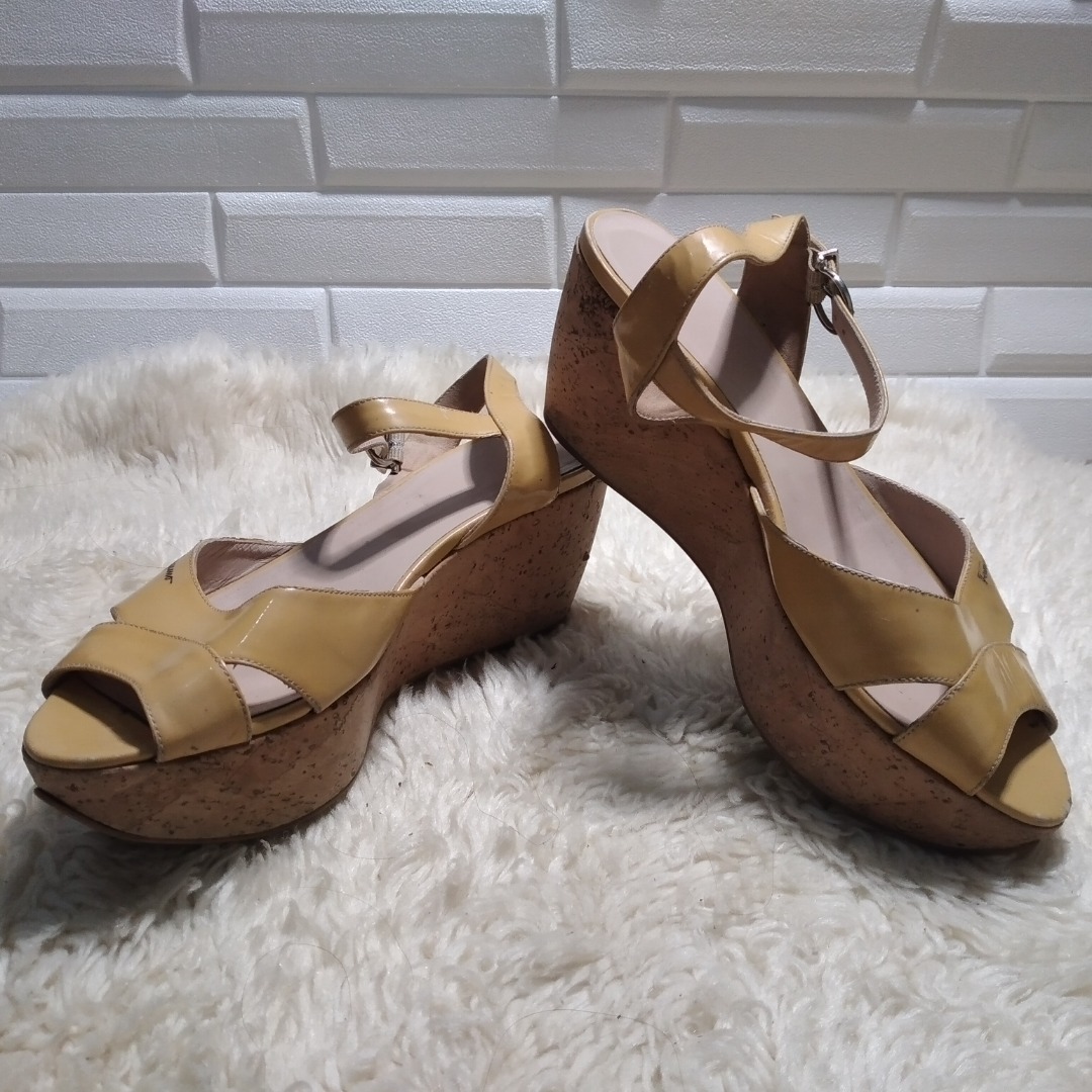 ferragamo rainbow wedge
