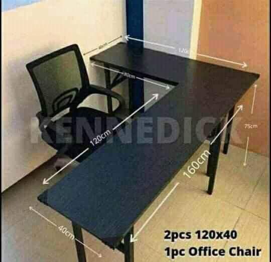 FOLDABLE COMPUTER TABLE AND OFFICE CHAIR😊😇 (Category: Tables & Sets) located in Quezon City. Submitted by masculino (Listing ID 1186477039, Image 2). Description: AVAILABLE✔️ COMPUTER FOLDING TABLE ❤️❤️ BODEGA PRICE‼️✔️ 80X40✔️ 100X40✔️ 120X40✔️ 100X60✔️ 120X60✔️ COD!w/DELIVERY CHARGE✔️ TRHU GCASH PAYMENT✔️ OPEN FOR BULK ORDERS✔️ OPEN FOR PICK UP ORDERS✔️ DIRECT MESSAGE ME🤗❤️ LOC: QUEZON CITY😇.