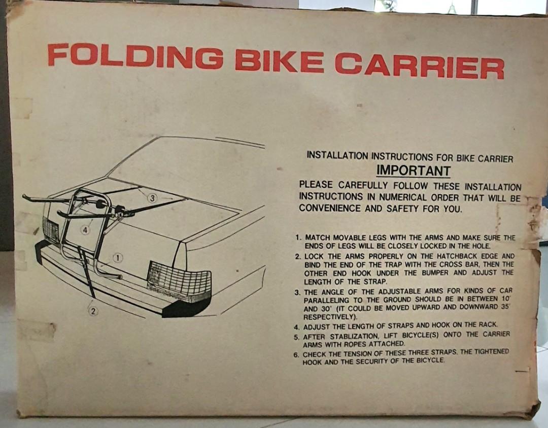 Folding bike carrier, Sports Equipment, Bicycles & Parts, Parts