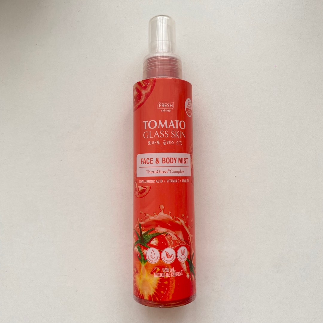 Fresh Skinlab Tomato Glass Skin Face and Body Mist, Beauty & Personal