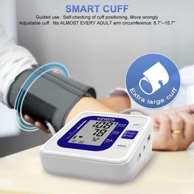 GPZON Blood Pressure Monitor Upper Arm Cuff kit Clinically Accurate