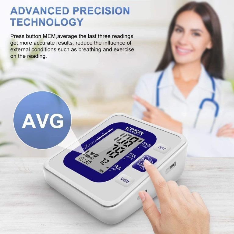GPZON Blood Pressure Monitor Upper Arm Cuff kit Clinically Accurate