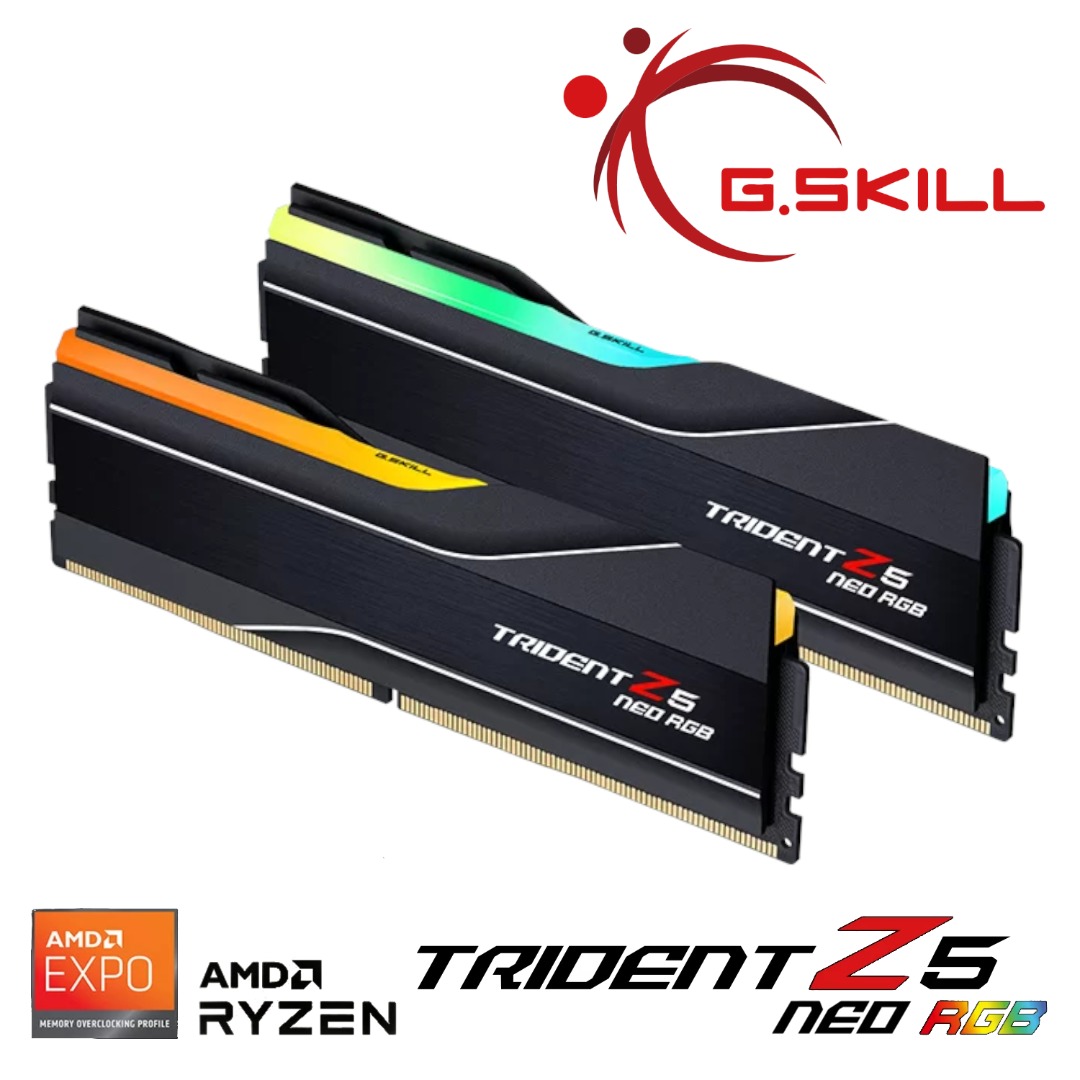 G.SKILL Trident Z5 NEO RGB AMD EXPO Black White 32GB 64GB
