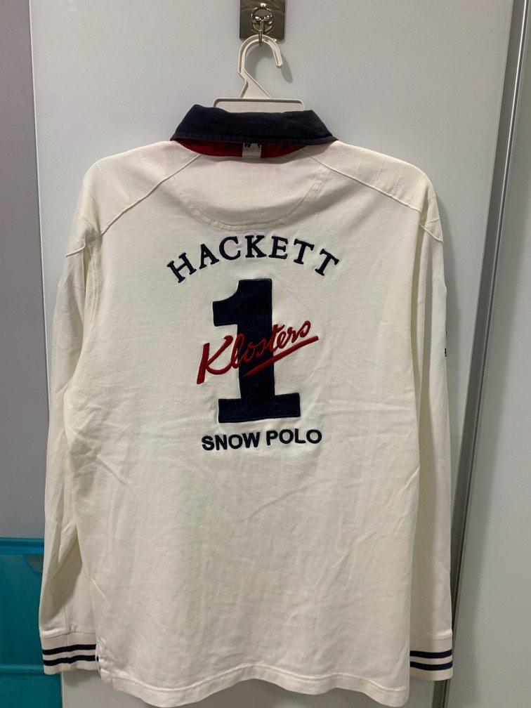 Hackett Longsleeve Snow Polo Rugby shirt Men s Fashion Tops