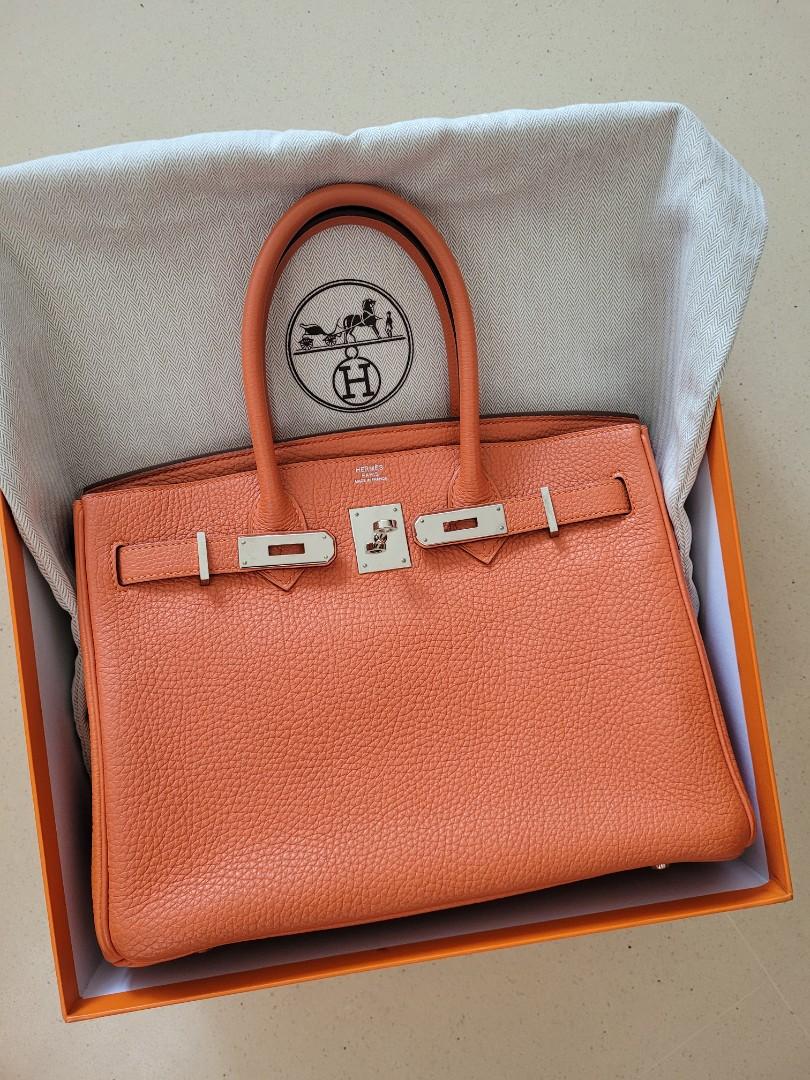 Rose Tyrien Ostrich Birkin 30 Palladium Hardware, 2018