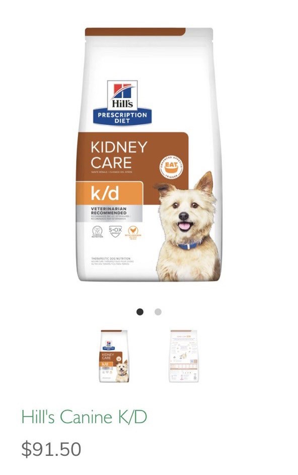 Hill s Prescription Diet Kidney Care 3.85kg Pet Supplies Pet Food on Carousell