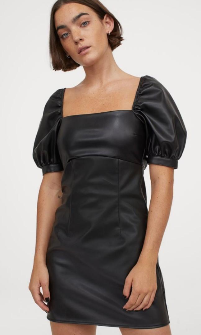 Hm leather on sale dress