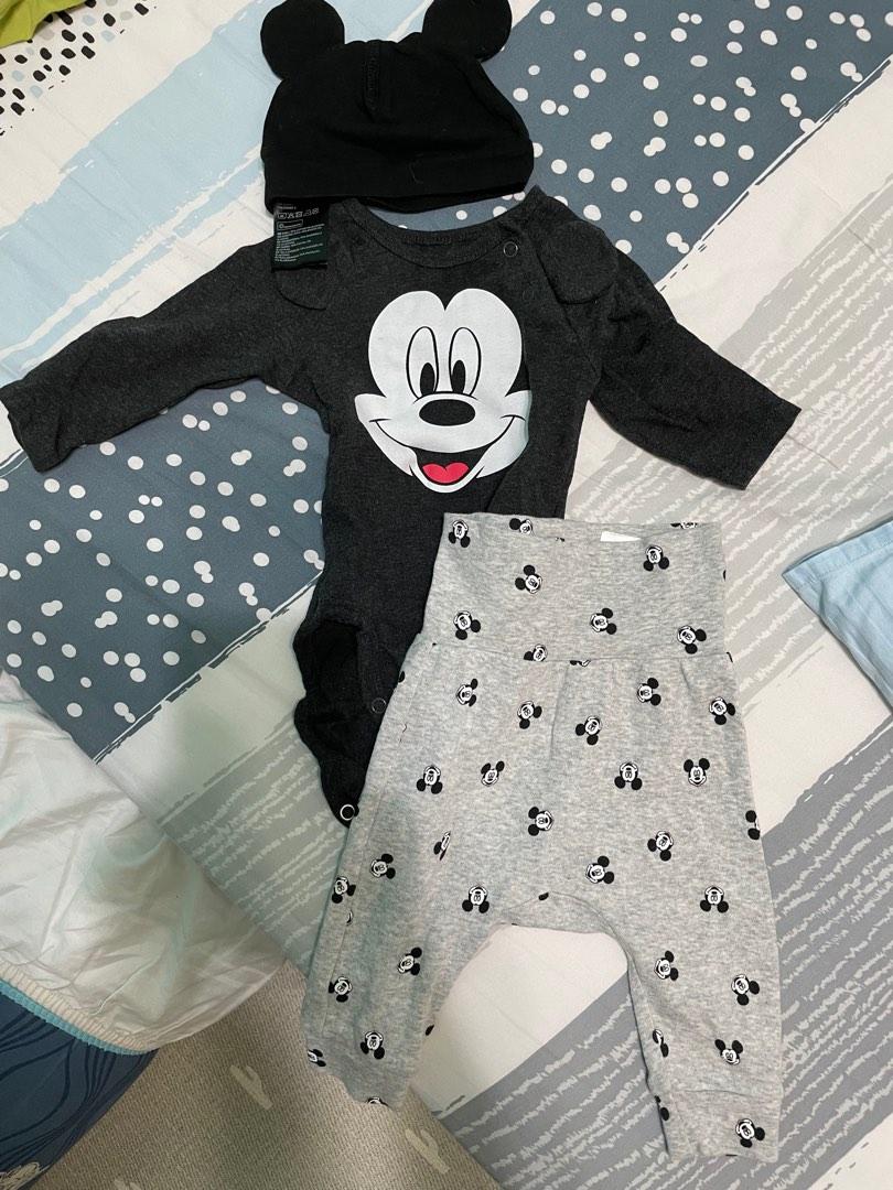 H&m Mickey Mouse set with ears, Babies & Kids, Babies & Kids Fashion on ...