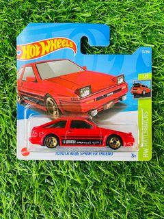 Hotwheels Toyota Ae86 Trueno Short Card