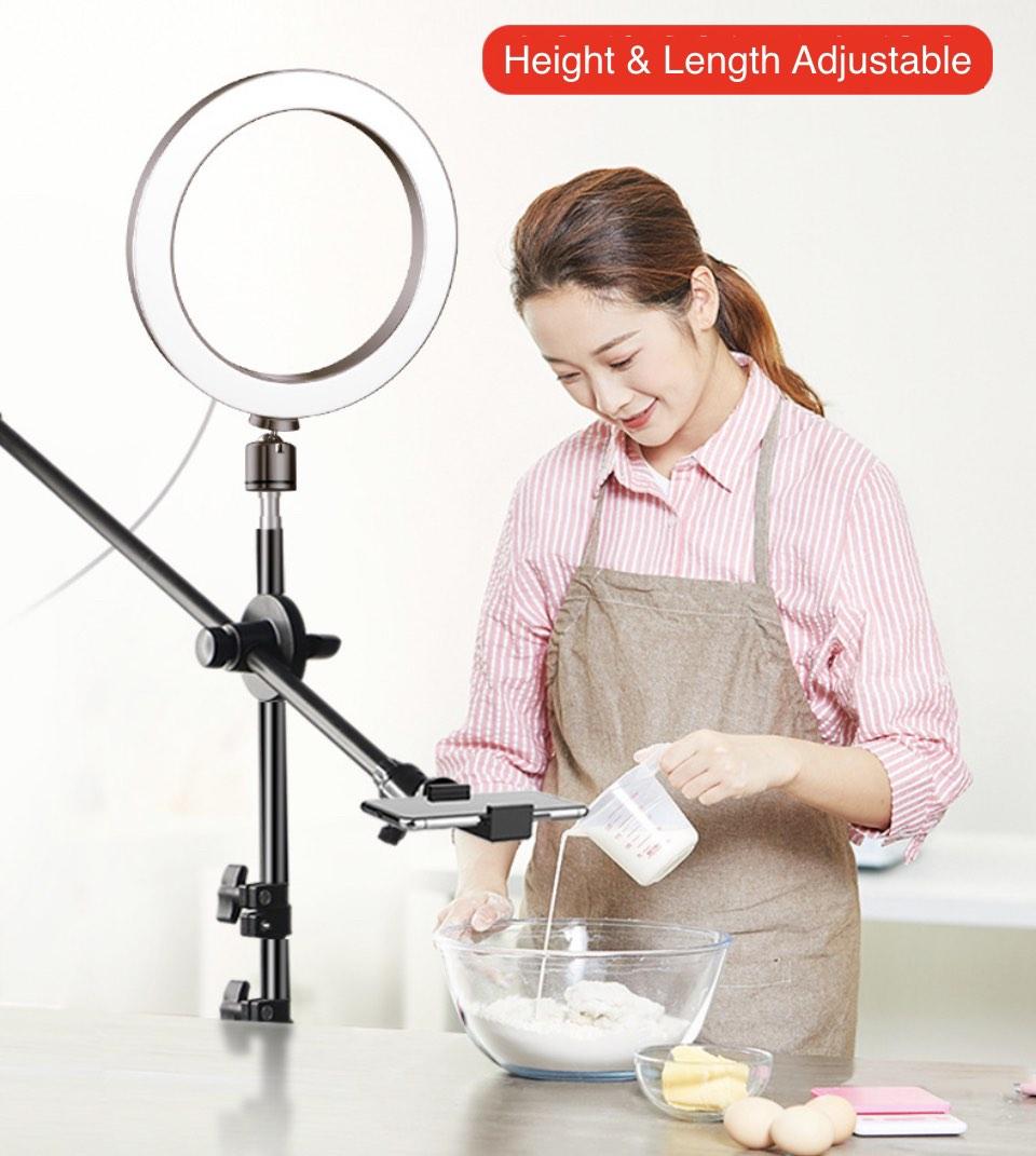 [iDS] Photography Lighting Tripod Stand Livestream Stand Overhead Food ...