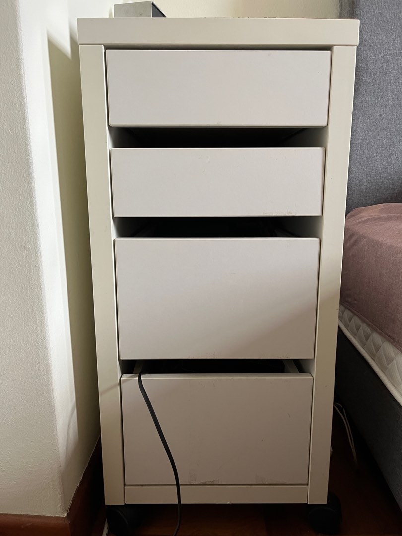 IKEA drawers with wheels, Furniture & Home Living, Furniture