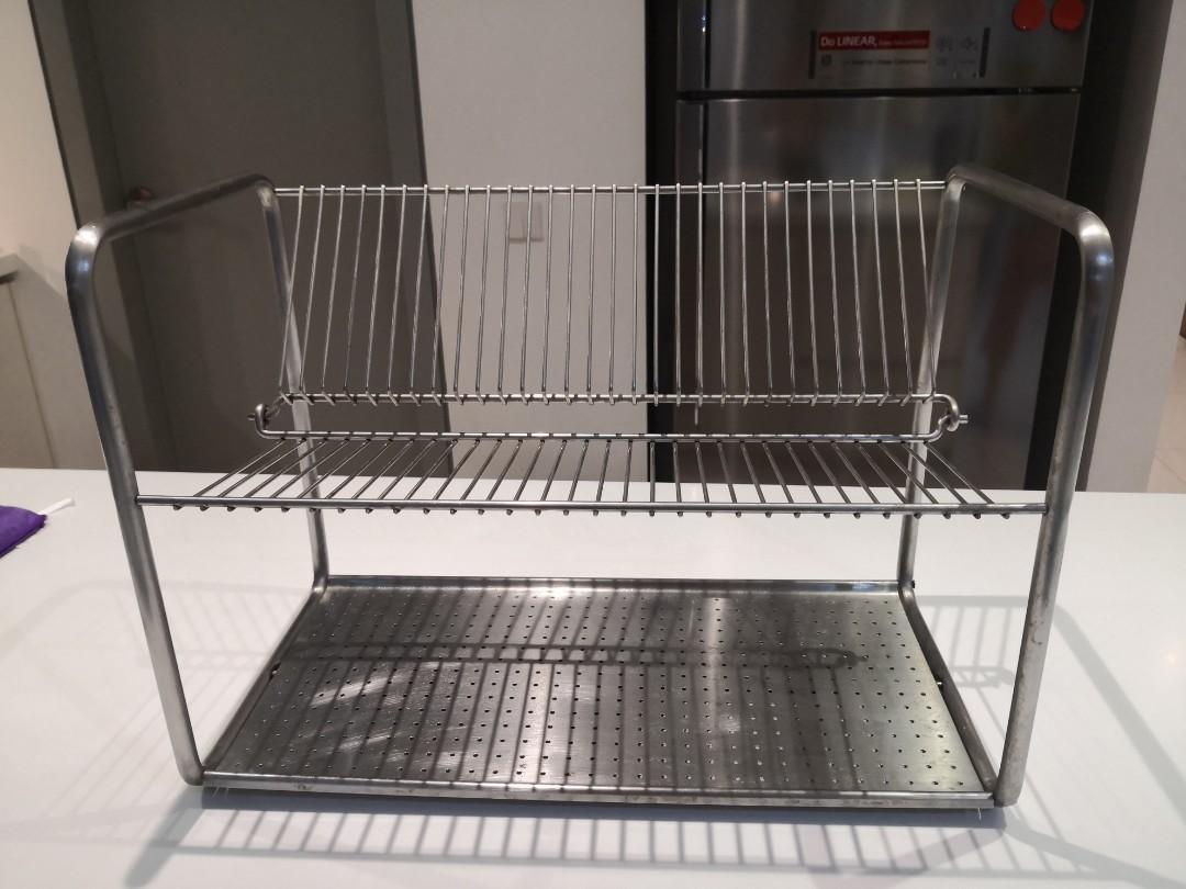 ORDNING Dish drainer, stainless steel - IKEA