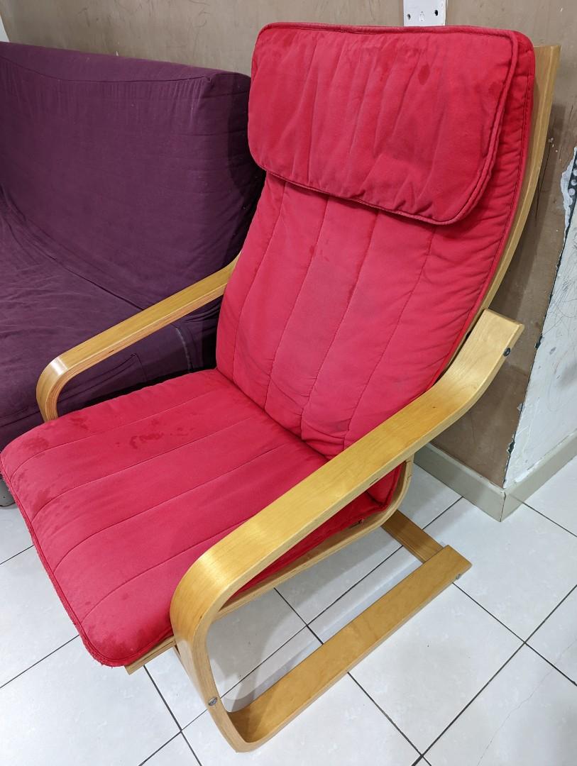 Ikea poang chair, Furniture & Home Living, Furniture, Chairs on Carousell