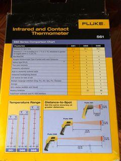 Infrared and contact thermometer/ fluke