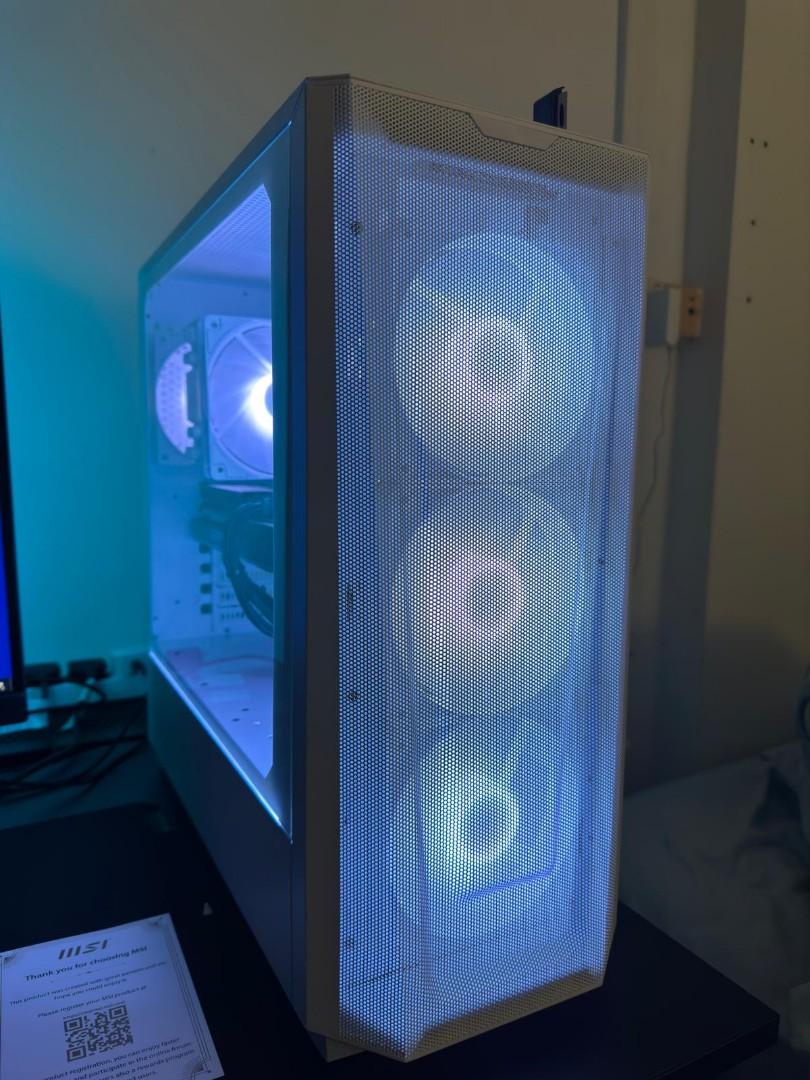 Intel Core i512400F + RTX 3070 Ti Custom Gaming PC Lights RGB
