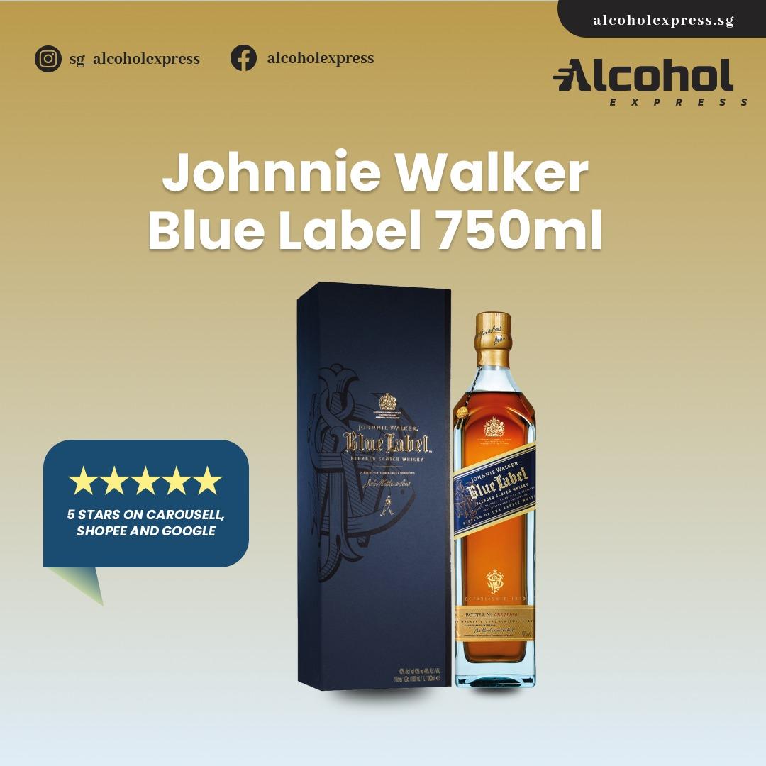 Johnnie Walker Blue Label 750ml, Food & Drinks, Alcoholic ...