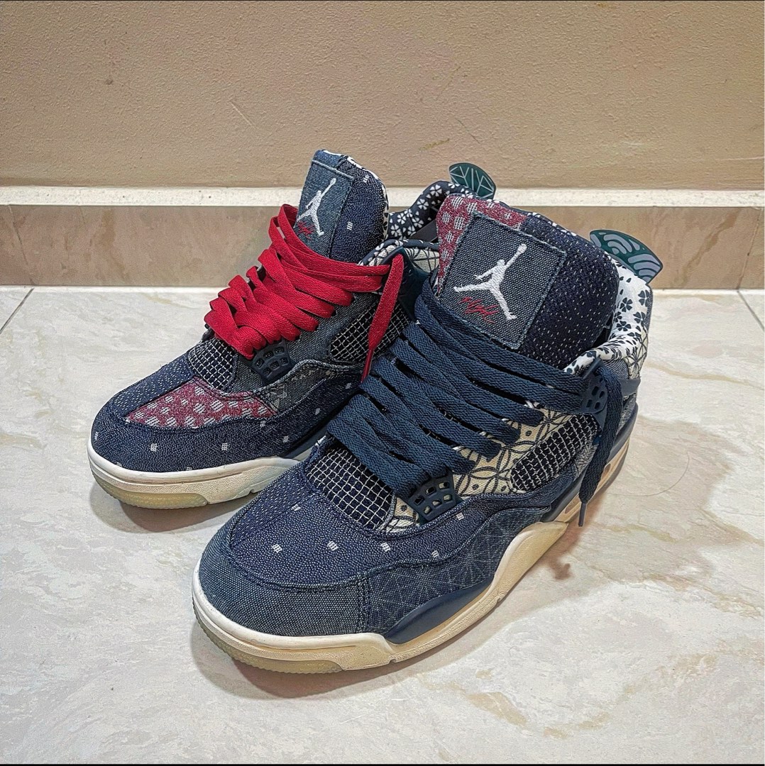 jordan 4 sashiko on feet