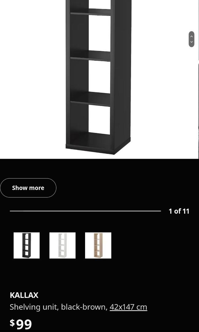 Kallax shelf with 4 drawers and 2 doors, Furniture & Home Living