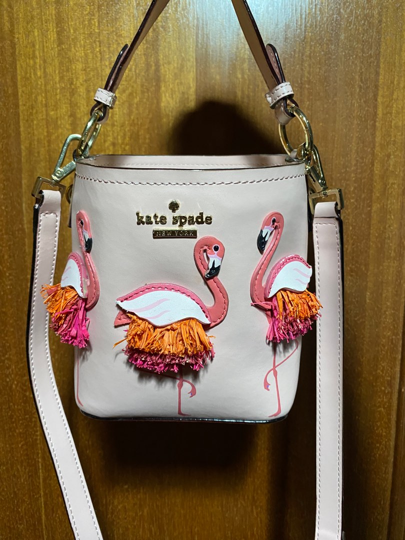 KATE SPADE FLAMINGO BUCKET BAG, Women's Fashion, Bags & Wallets, Cross-body  Bags on Carousell