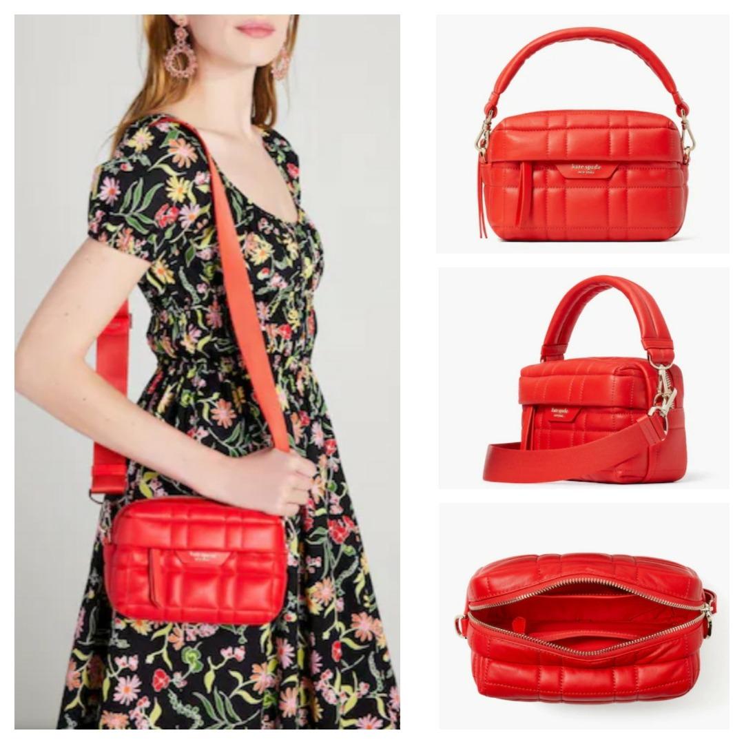 Kate Spade Softwhere Quilted Leather Small Convertible Crossbody Summer Rain
