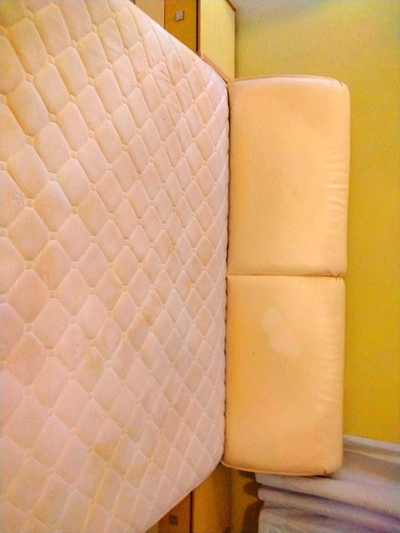 King size Bed& Mattress +2 Side Table, Furniture & Home Living