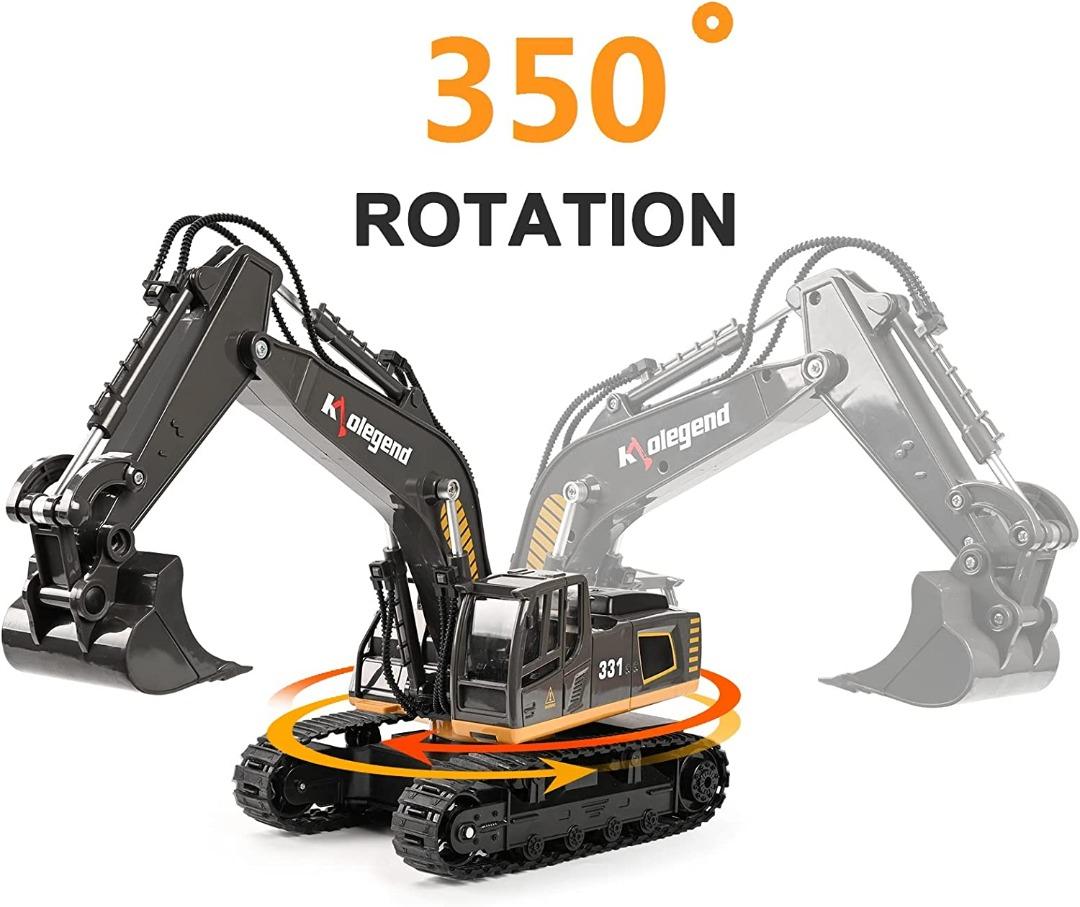 Kolegend Remote Control Excavator 114 Scale Construction Toy, Hobbies