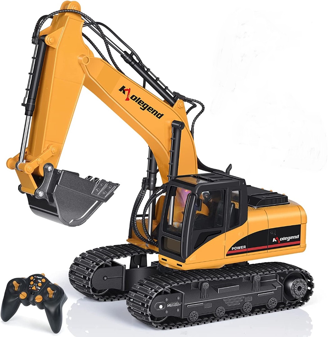 Kolegend Remote Control Excavator 114 Scale Construction Toy, Hobbies