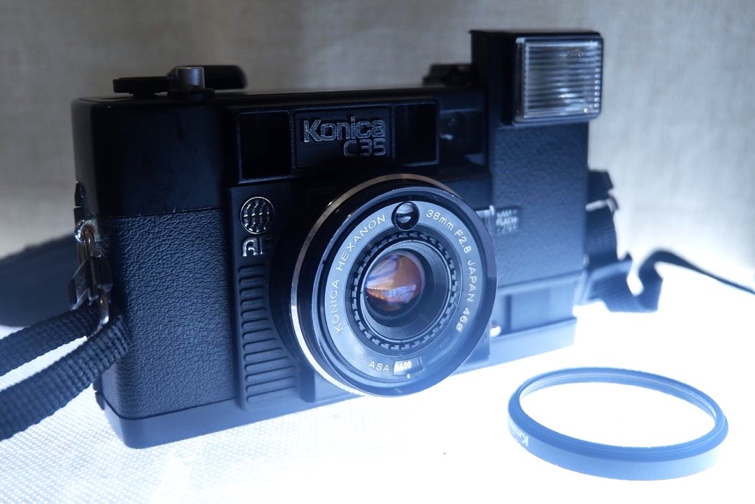 Konica C35 AF film camera, Photography, Cameras on Carousell