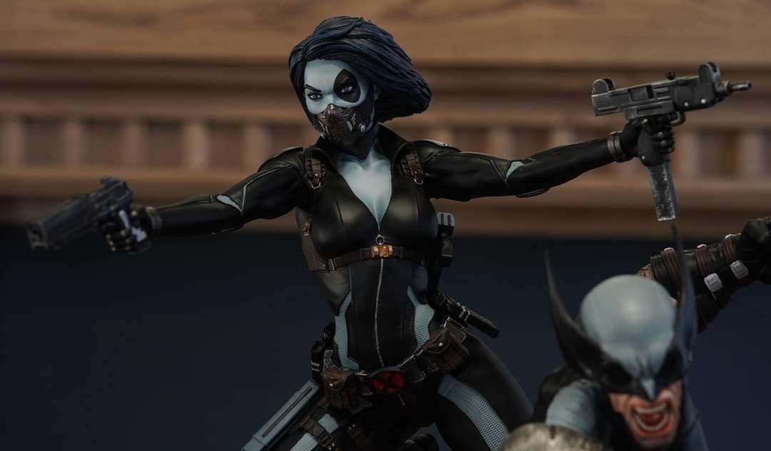 [LAST LEVEL] Wolverine & Domino X-FORCE Diorama Statue, Hobbies & Toys ...