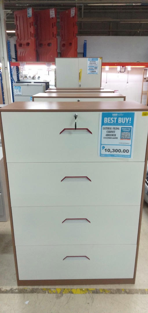 Lateral Filing Cabinet 4drawer, Furniture & Home Living, Furniture ...