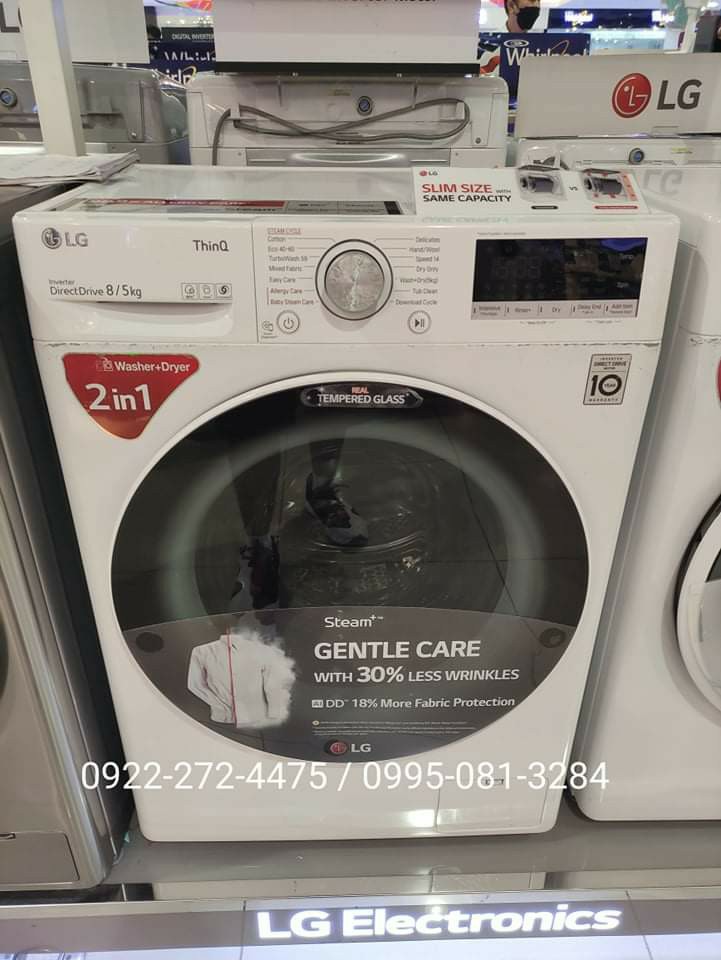 LG FV1208D4W 8/5kg / FV1409D4V 9/6kg Front Load Washing Machine