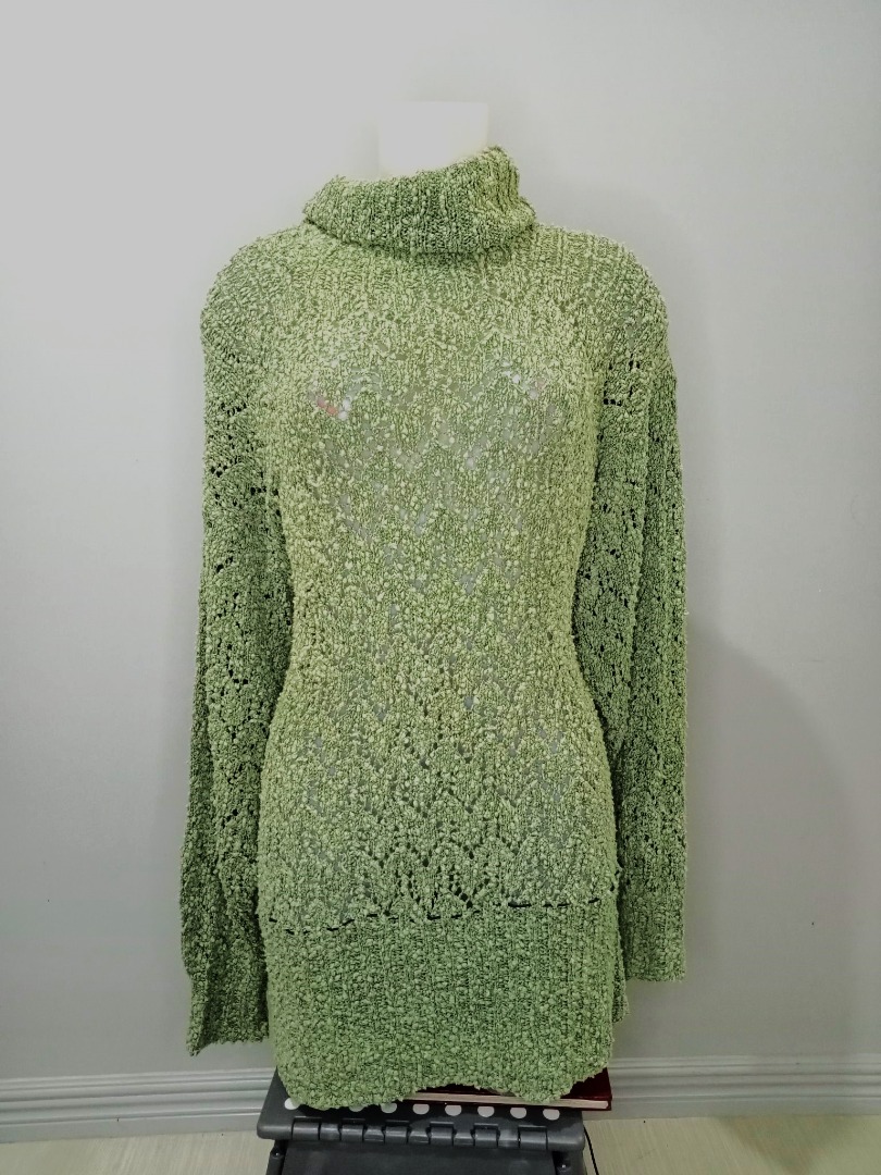 Light green pastel knit dress, Women's Fashion, Dresses & Sets, Dresses