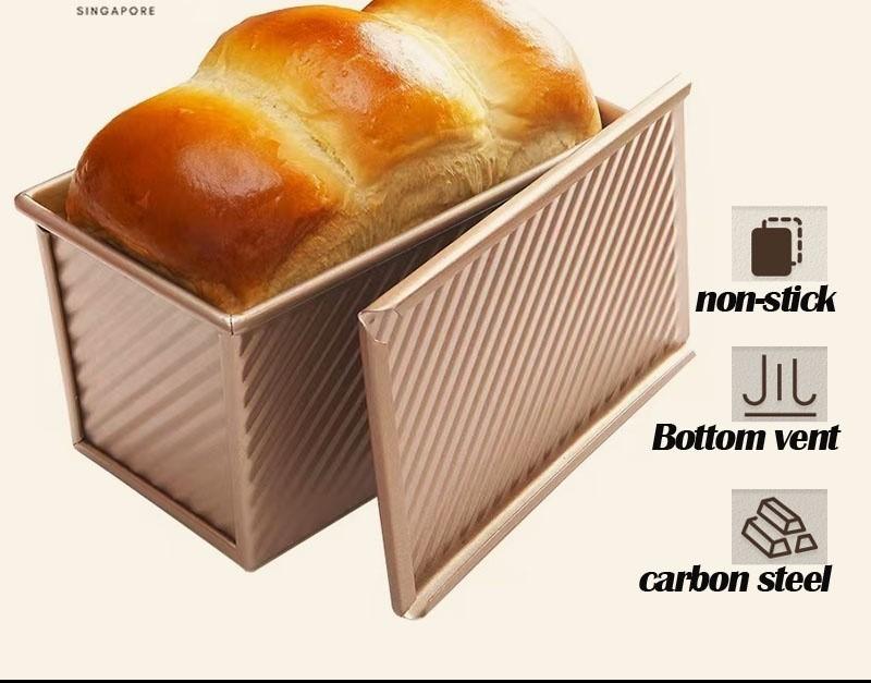 Loaf Pan/Bread Baking Mould Cake Toast/Non-Stick Toast Box,Cake Mold Bread  Loaf Non Stick Bakeware Baking Pan, Carbon Steel Material 