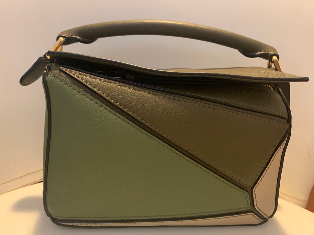 Loewe Puzzle Small Avocado Green - Kaialux