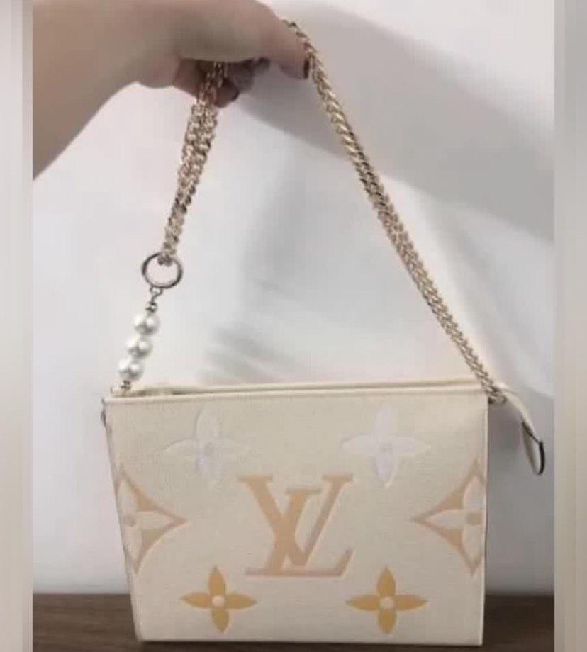 Lv Louis Vuitton Bag accessories extension chain shoulder strap 3 pearl bag  chain