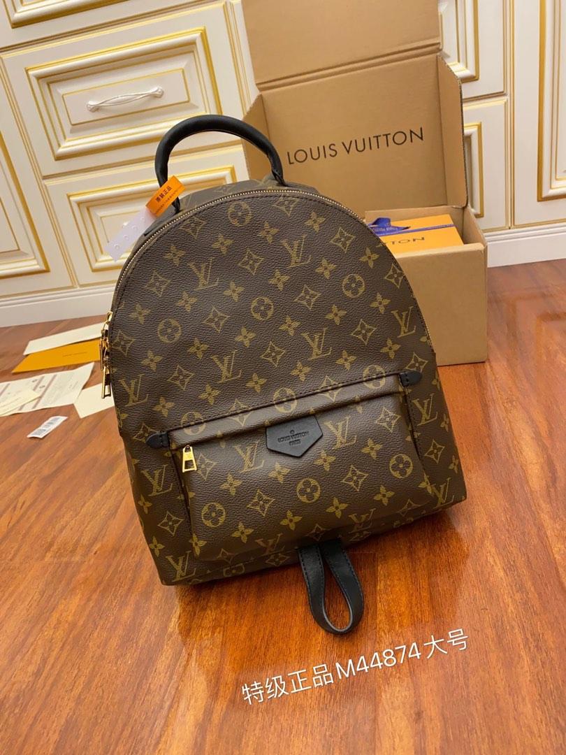 LV Palm Springs MM - unbagging and comparison with longchamp le pliage  backpack 