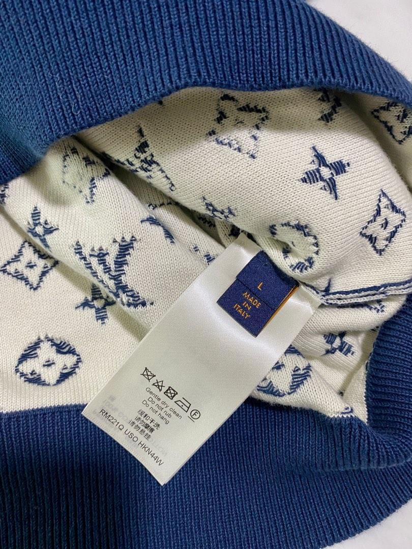 LVSE monogram degrade crewneck sweatshirt, Men's Fashion, Coats, Jackets  and Outerwear on Carousell