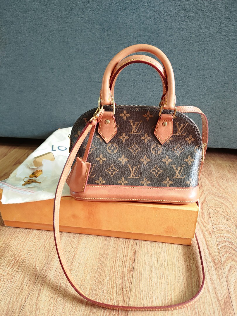 I love my Alma BB and pink Locky! : r/Louisvuitton