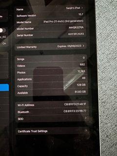M1 IPad Pro 11 inch 128GB