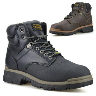 Mens Safety Steel Toe Cap Army Combat Work Ankle Walking Hiker Boots Shoes Size